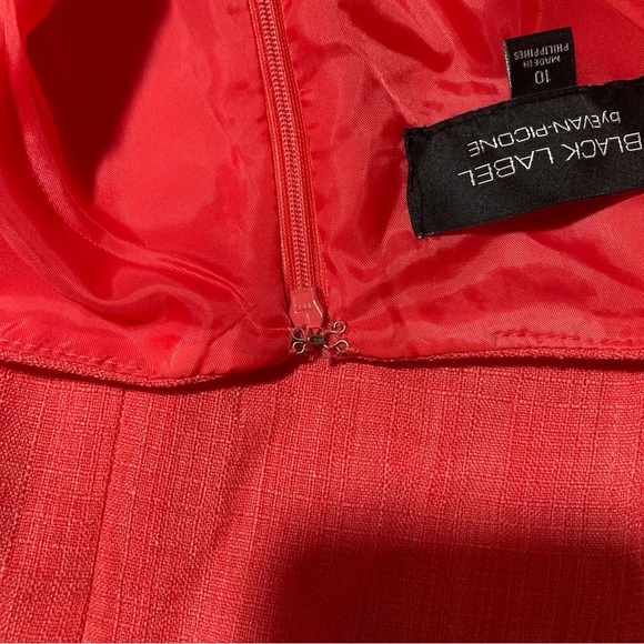 Evan Picone Coral Sleeveless V-Neck A-Line Dress - Picture 13 of 14